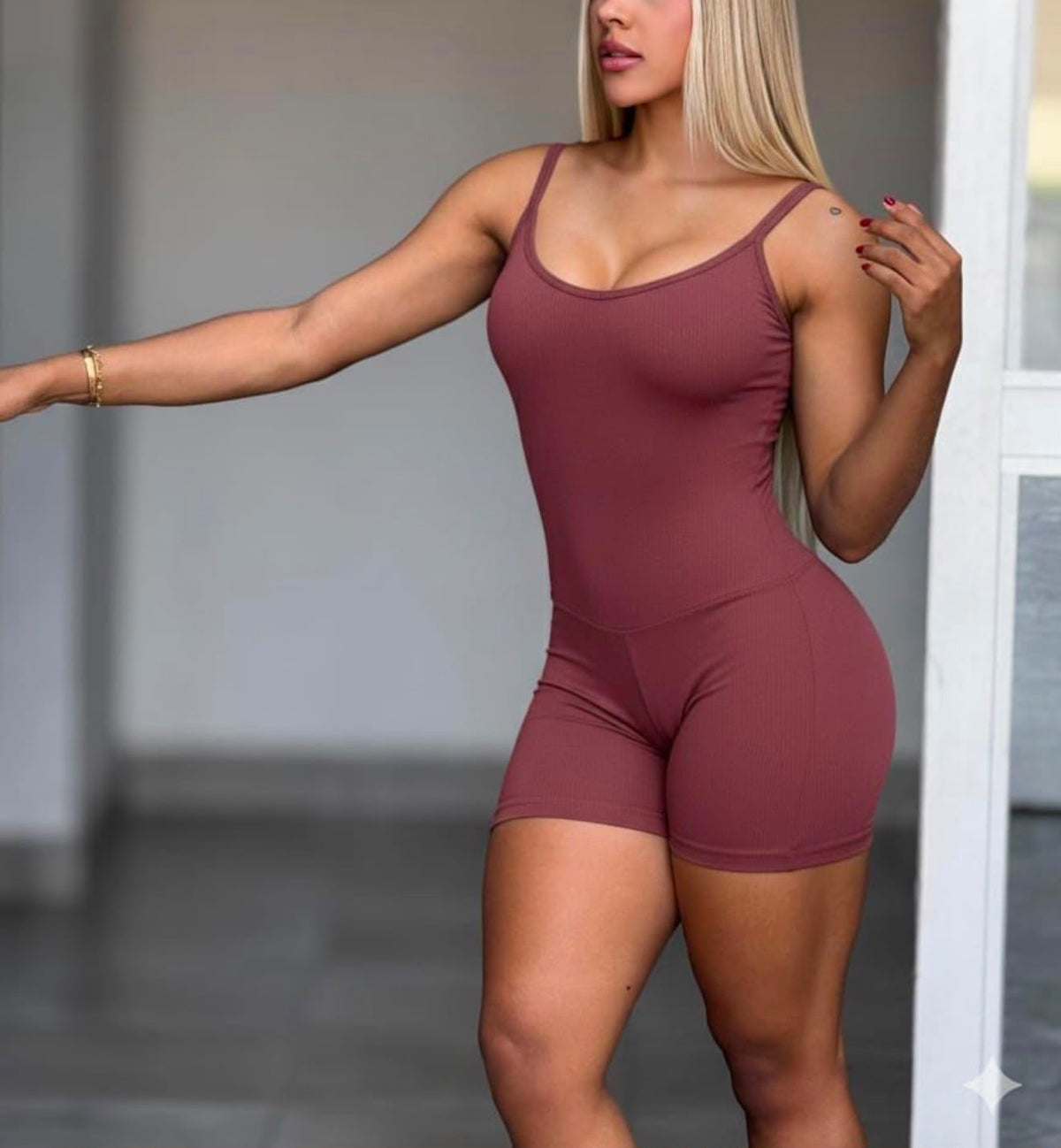 Perfect Brown Short Jumpsuit